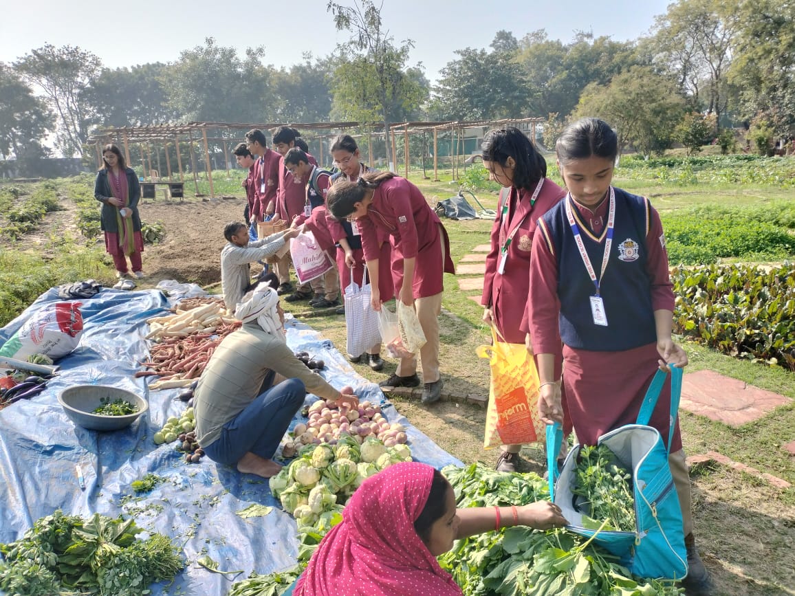 Class 9 engages with nature at the School Eco Park